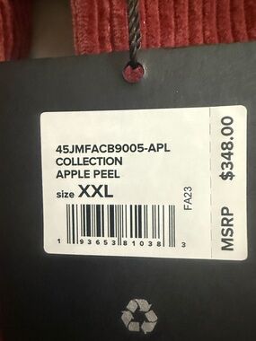 Brand new- never worn- with tags- Corduroy Men’s Jacket- size XXL-  Collection